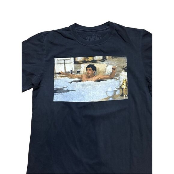 Scarface T-Shirt Men's Small Al Pacino Bath Tub Print Sz M - Picture 6 of 6